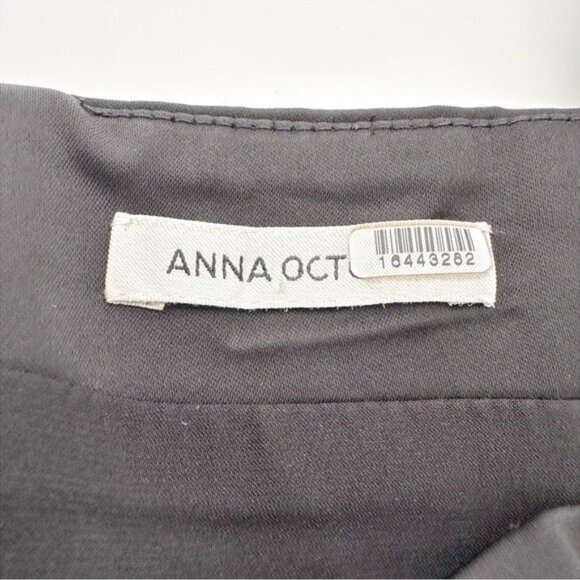 Anna October Snowdrop Bustier Ruched Strap Ruffle Hem Black Maxi Dress Size S - Picture 10 of 12